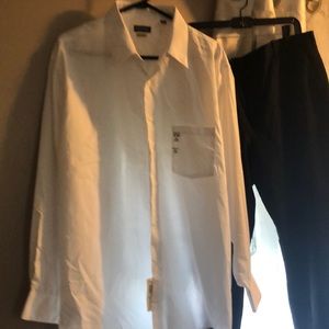 Men’s Van Heusen shirt and pant combo! Brand new with tags!